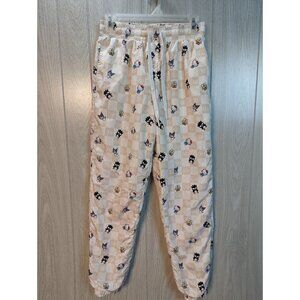 Forever 21 x Hello Kitty & Friends Track Pants Size Small S Checkered Beige